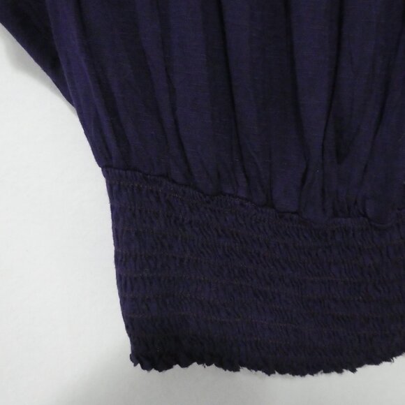 TAMMY MARS | medium | Elegant Draped Purple Top | Made In The USA - Picture 6 of 13